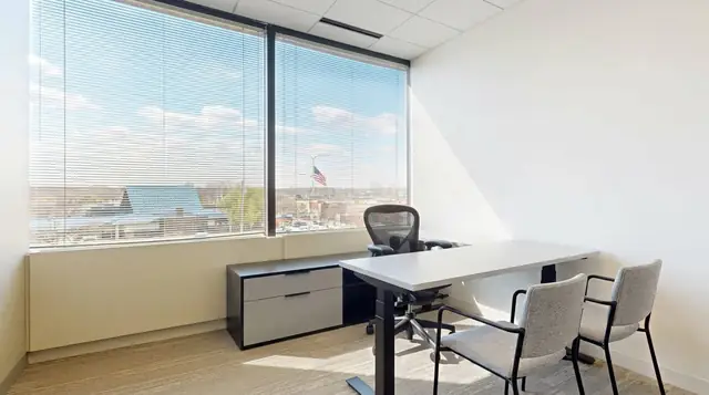 Team office space with desks and seating at LocalWorks Beverly, MA