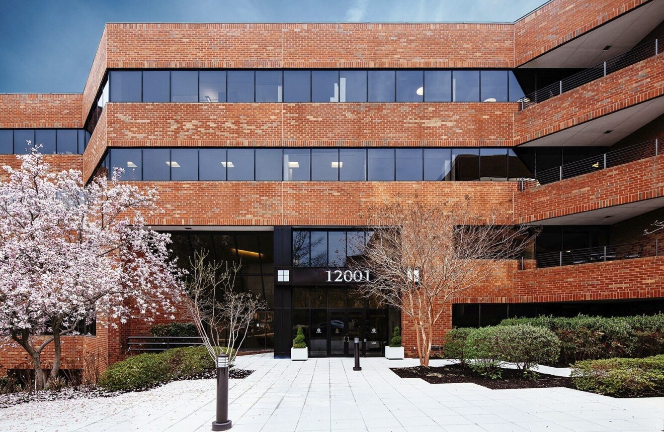 Exterior of LocalWorks coworking space at 12001 Sunrise Valley Drive, Reston, Virginia 20191 - Reston Corner Business Park