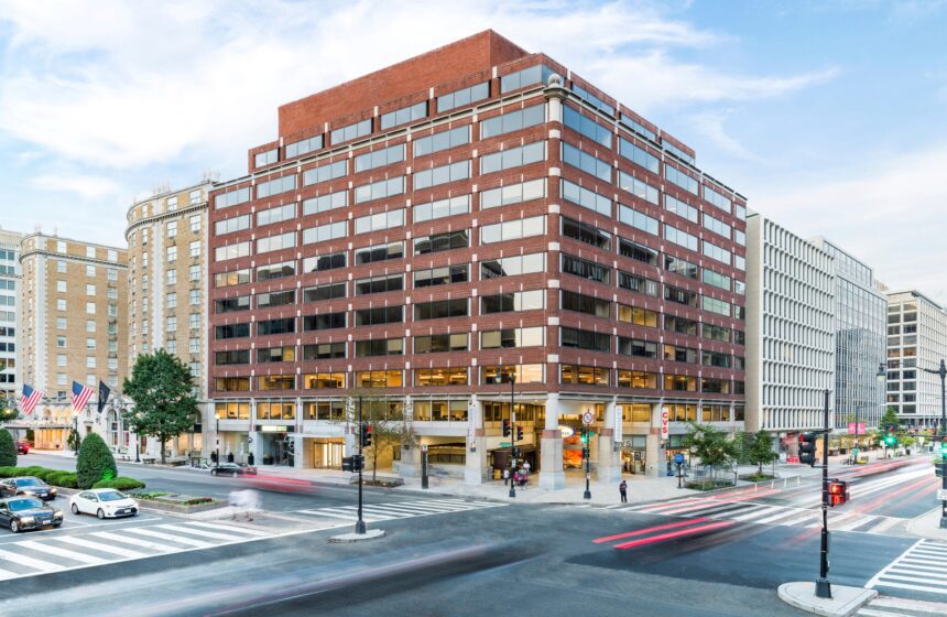Connecticut Ave. commercial offices exterior street view in Washington D.C.