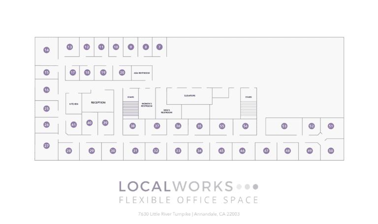 Floor plan of LocalWorks Annandale, VA