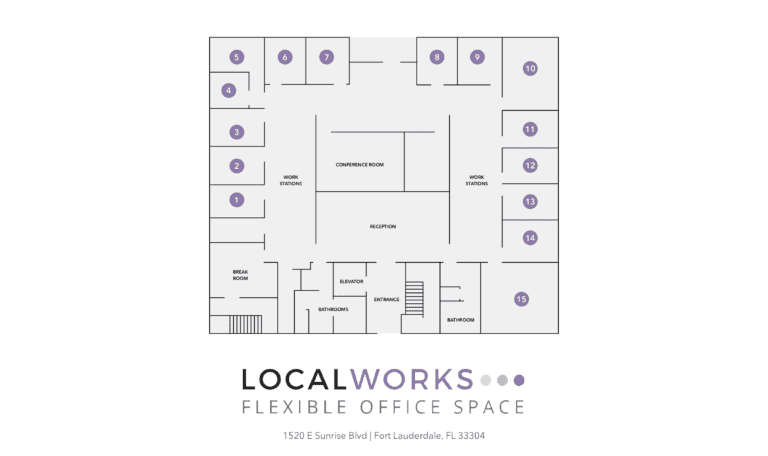 Floor plan of LocalWorks Fort Lauderdale, FL